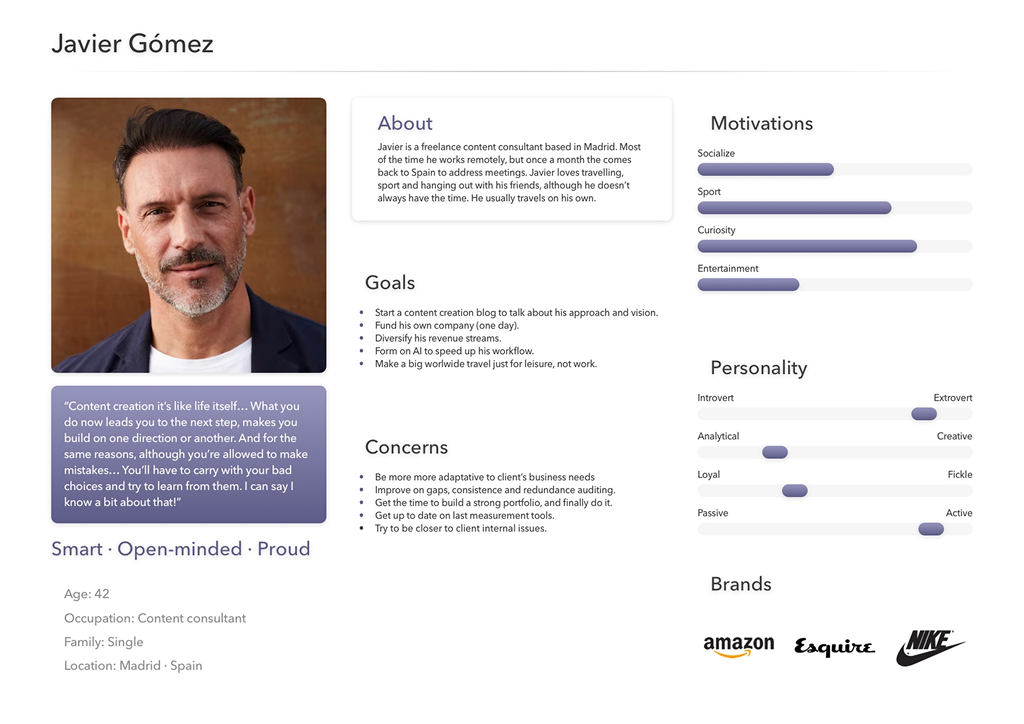 GL Editor – UX persona